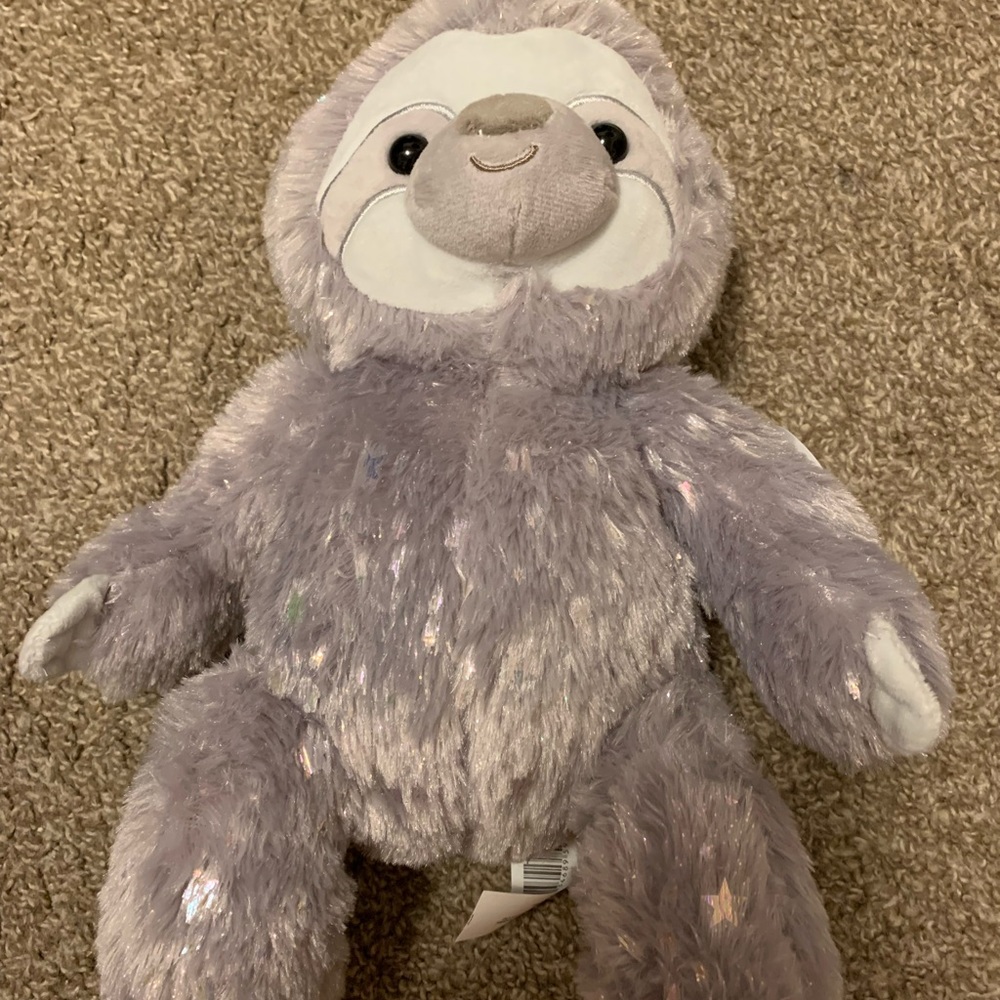 Holographic Sloth Stuffed Animal